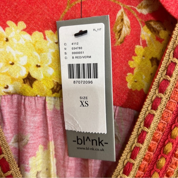 ANTHROPOLOGIE Bl-nk London Stephanie Top in red floral - Picture 4 of 7